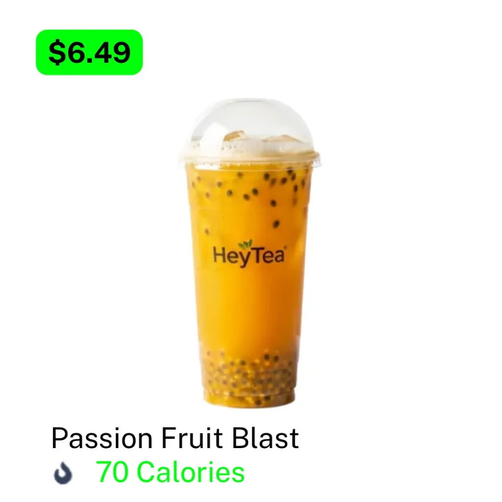 HeyTea Fruit Tea Passion Fruit Blast