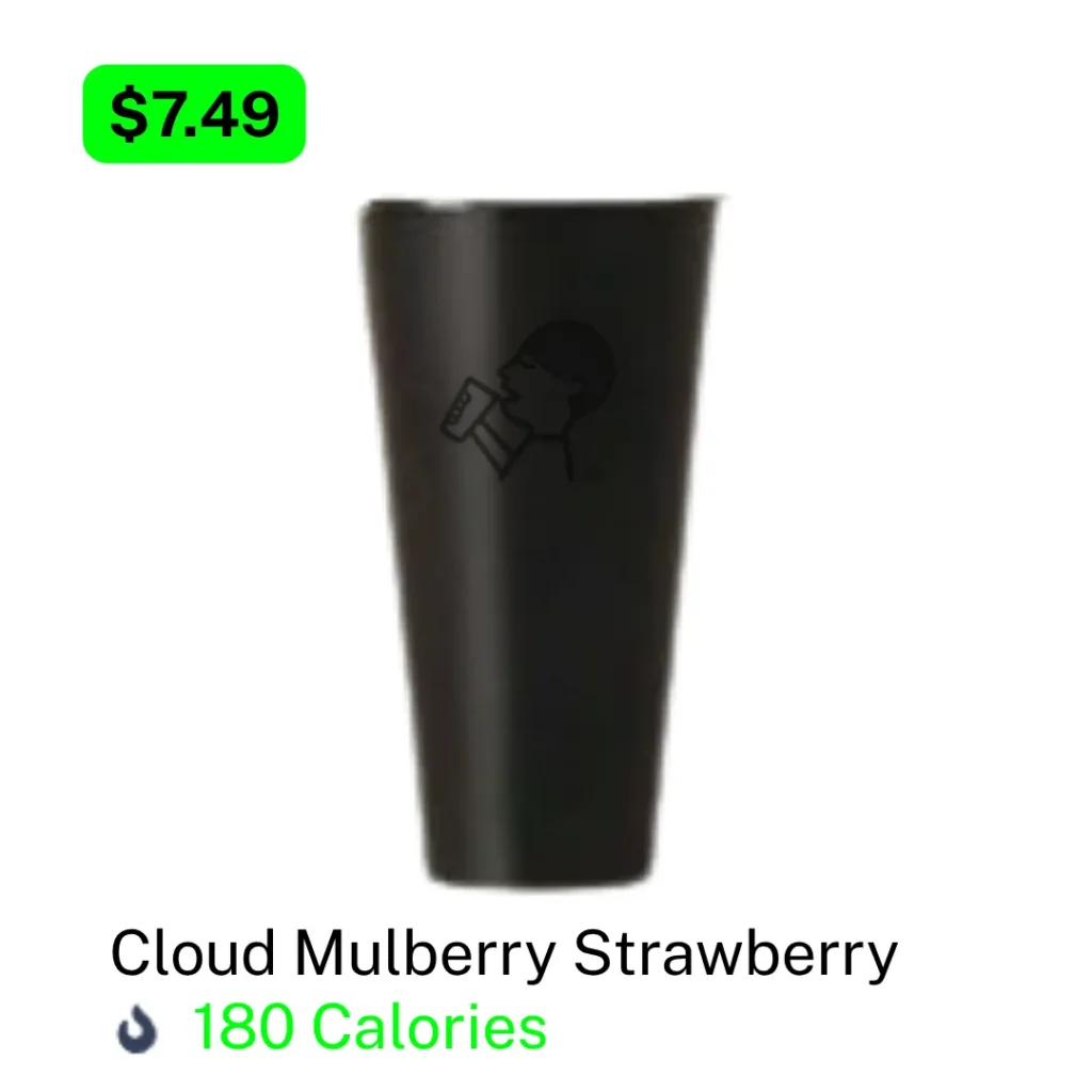 HeyTea Fruit Tea Cloud Mulberry Strawberry