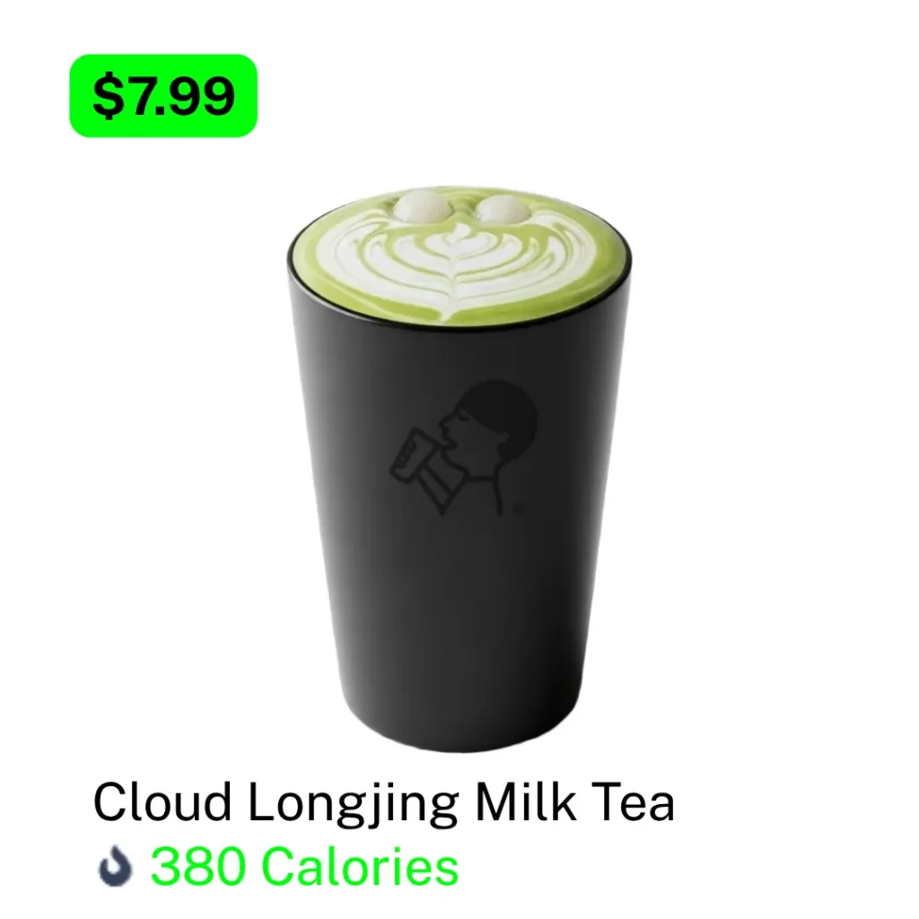 HeyTea Fruit Tea Cloud Longjing Milk Tea