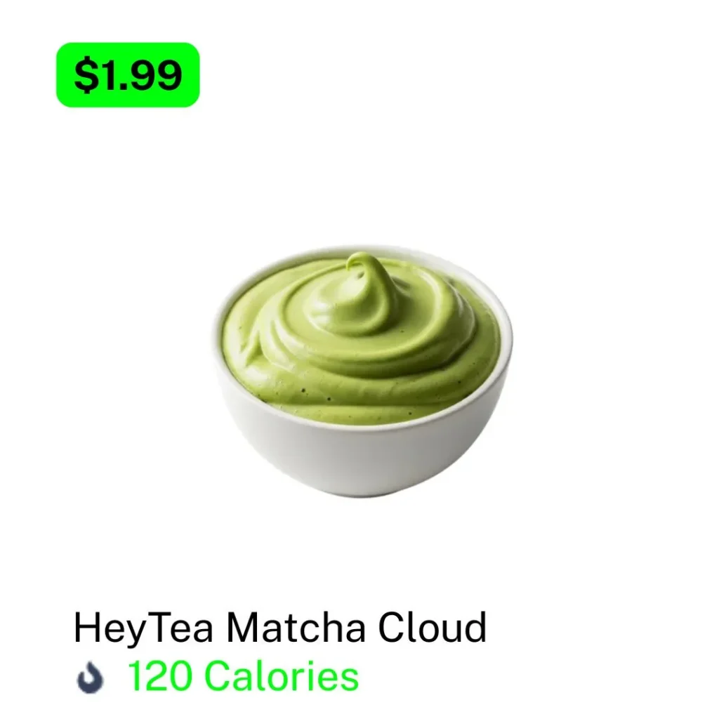 HeyTea Matcha Cloud
