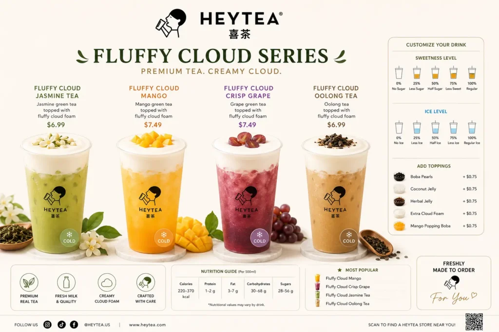 HEYTEA Fluffy Cloud Drinks
