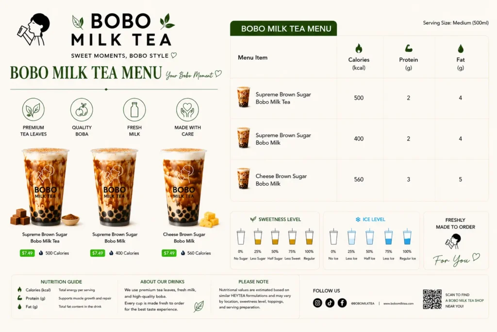 Bobo Milk Tea HEYTEA Bobo Milk Tea