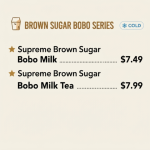 HeyTea Brown Sugar Bobo Series