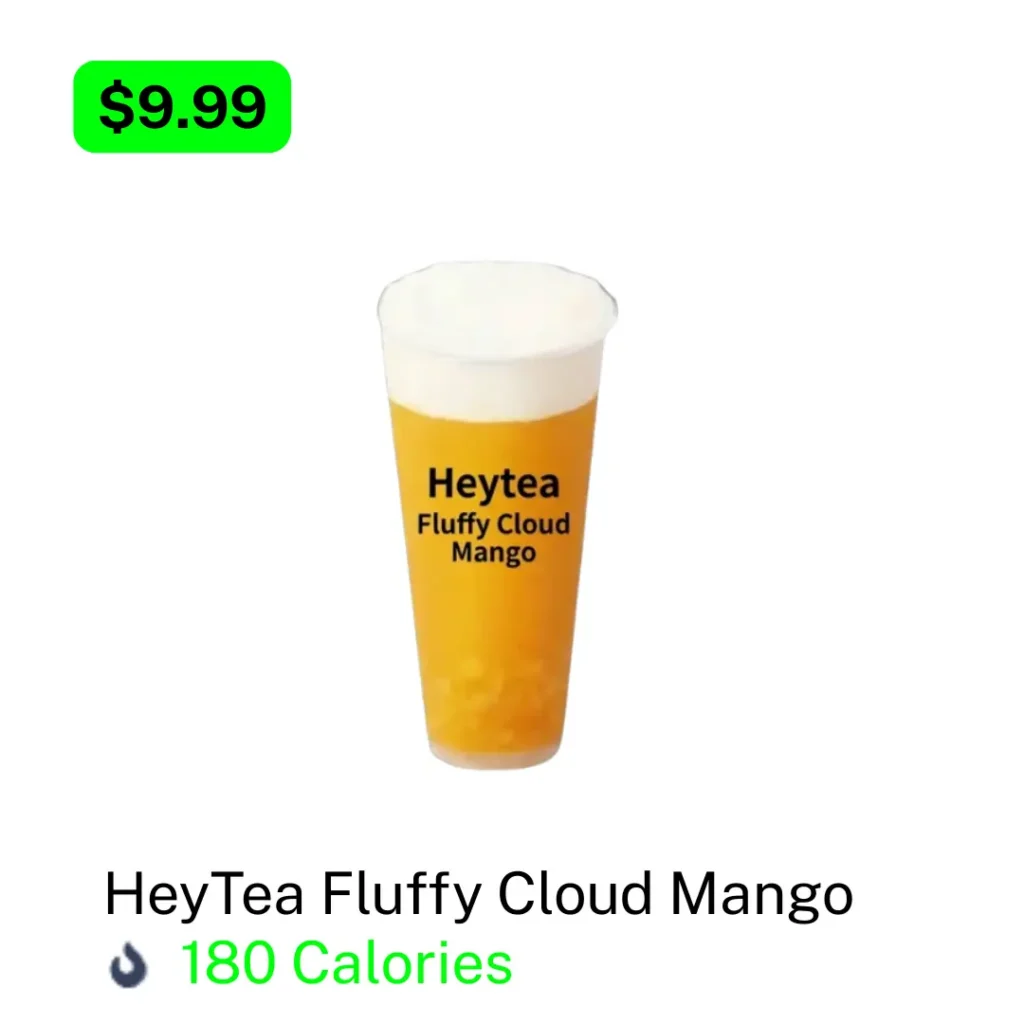 HeyTea Fluffy Cloud Mango