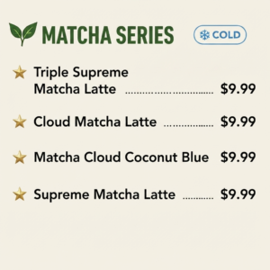 HeyTea Menu Matcha Series