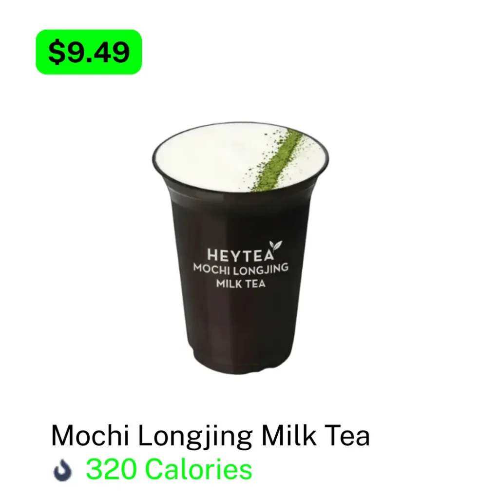 HeyTea Mochi Longjing Milk Tea