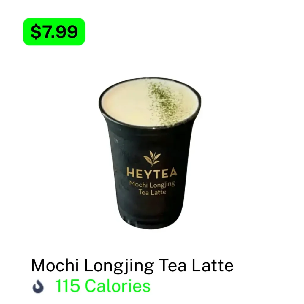 HeyTea Mochi Longjing Tea Latte