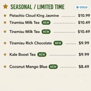 HeyTea Seasonal or Limited Time