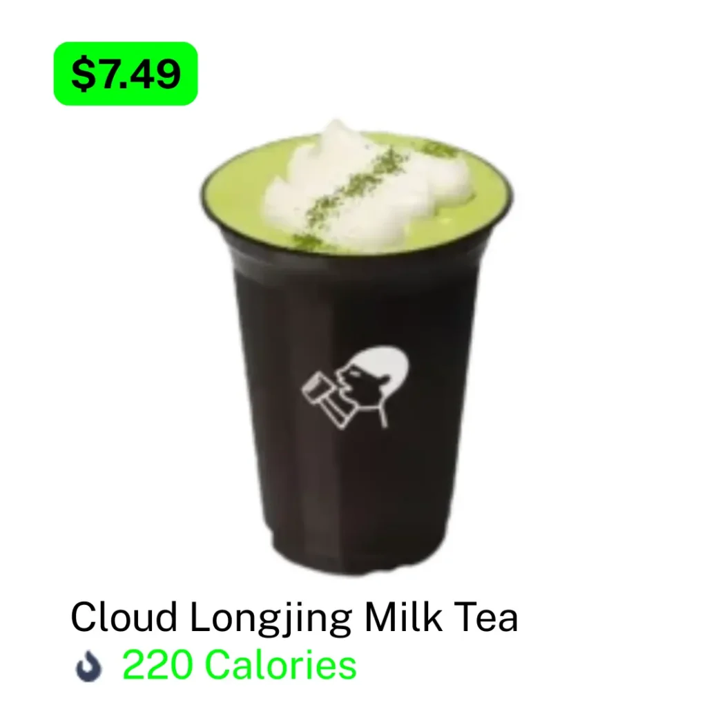 HeyTea Staff Picks HeyTea Cloud Longjing Milk Tea