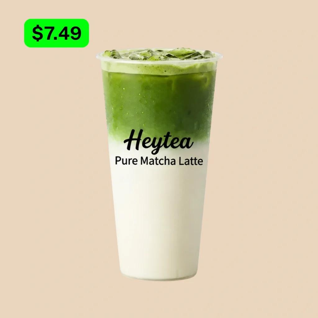 HeyTea Pure Matcha latte